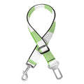 Pear Green And White Gingham Print Dog Seat Belt