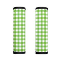 Pear Green And White Gingham Print Handle Covers