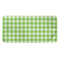 Pear Green And White Gingham Print Towel