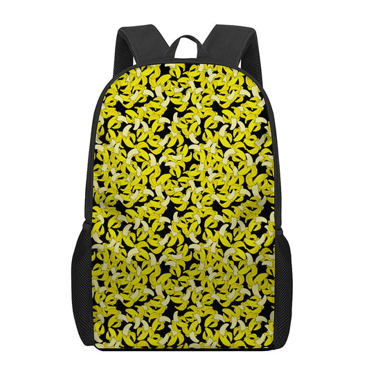 Peeled Banana Pattern Print 17 Inch Backpack