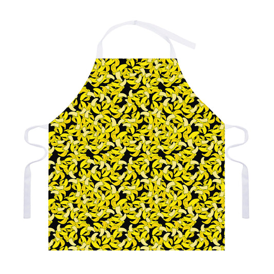 Peeled Banana Pattern Print Adjustable Apron
