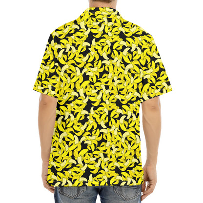 Peeled Banana Pattern Print Aloha Shirt