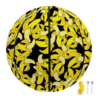 Peeled Banana Pattern Print Basketball