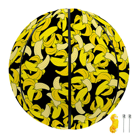Peeled Banana Pattern Print Basketball