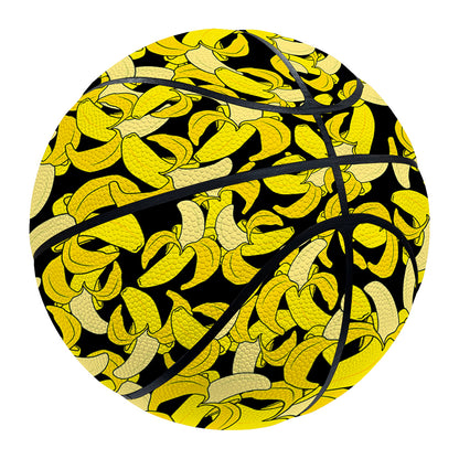 Peeled Banana Pattern Print Basketball