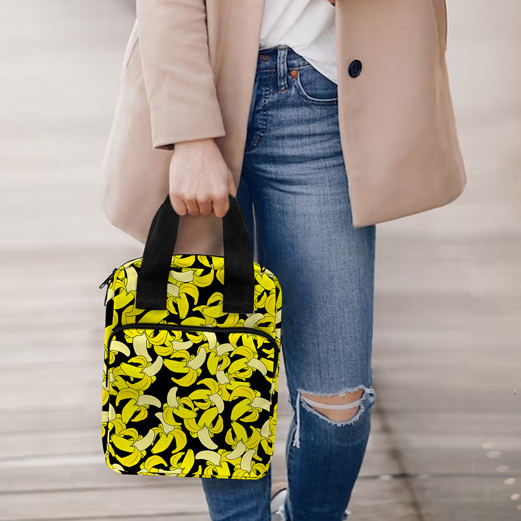 Peeled Banana Pattern Print Bible Tote Bag