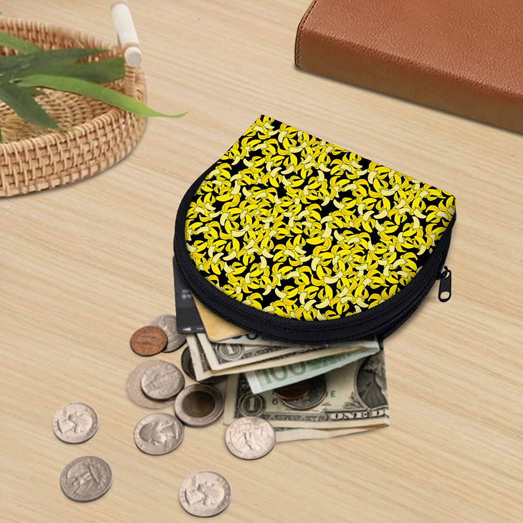 Peeled Banana Pattern Print Coin Purse