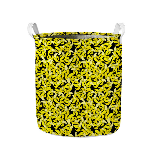 Peeled Banana Pattern Print Collapsible Laundry Basket