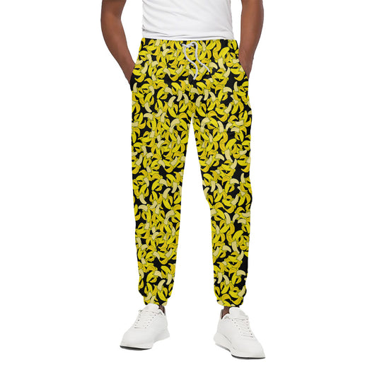 Peeled Banana Pattern Print Cotton Pants