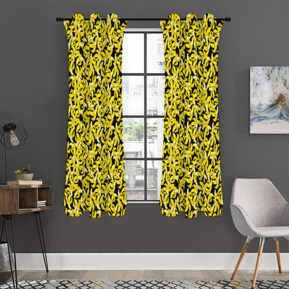 Peeled Banana Pattern Print Curtain