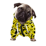 Peeled Banana Pattern Print Dog Zip Up Hoodie