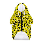 Peeled Banana Pattern Print Dog Zip Up Hoodie