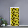 Peeled Banana Pattern Print Door Sticker