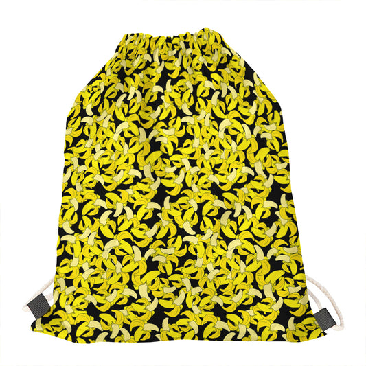 Peeled Banana Pattern Print Drawstring Bag