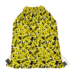 Peeled Banana Pattern Print Drawstring Bag