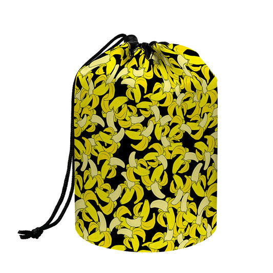 Peeled Banana Pattern Print Drawstring Makeup Bag