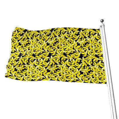 Peeled Banana Pattern Print Flag