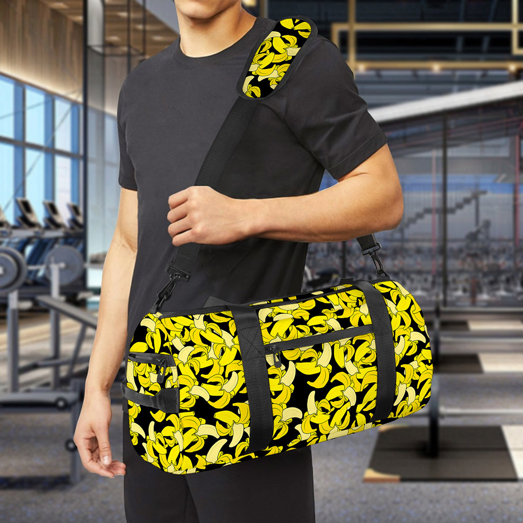 Peeled Banana Pattern Print Gym Bag
