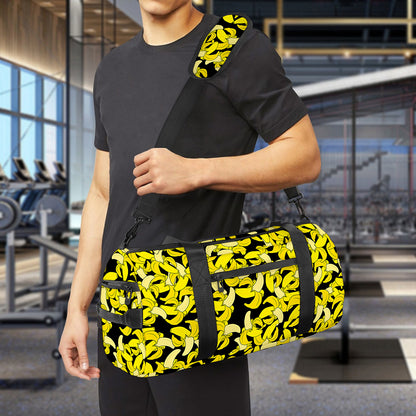 Peeled Banana Pattern Print Gym Bag