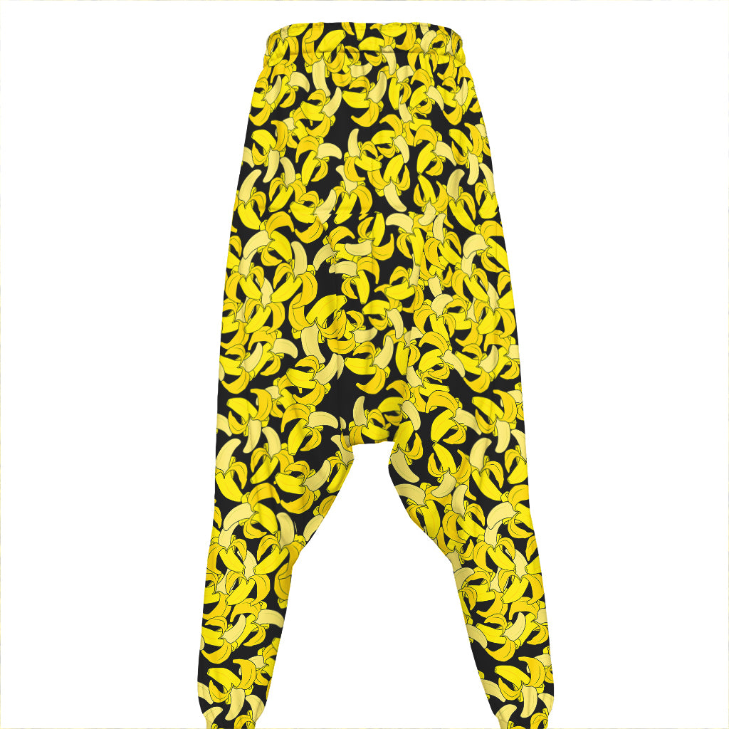 Peeled Banana Pattern Print Hammer Pants
