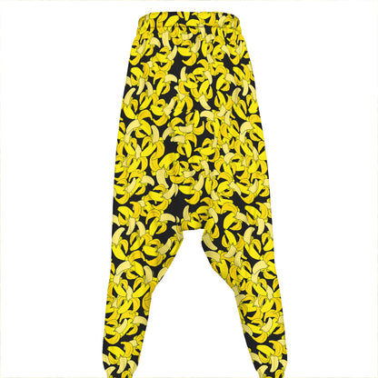 Peeled Banana Pattern Print Hammer Pants