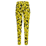 Peeled Banana Pattern Print High-Waisted Pocket Leggings