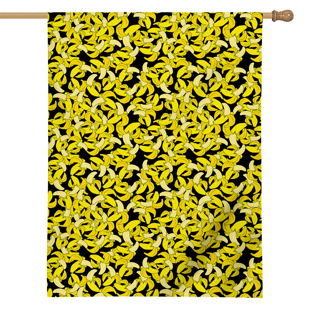 Peeled Banana Pattern Print House Flag