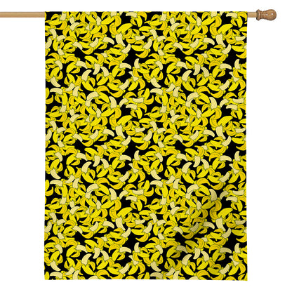 Peeled Banana Pattern Print House Flag
