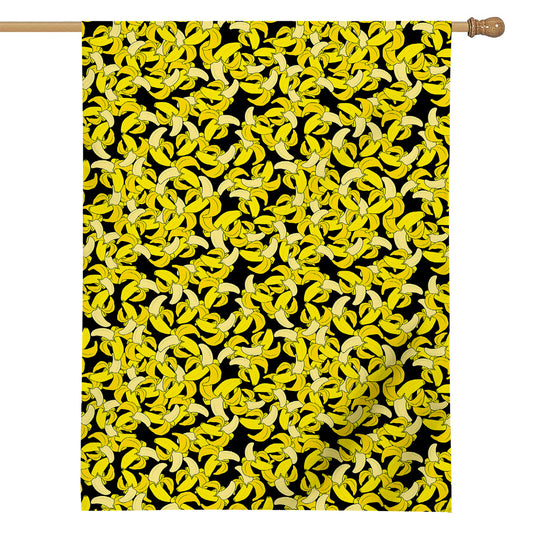 Peeled Banana Pattern Print House Flag