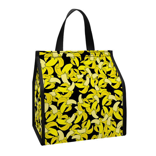 Peeled Banana Pattern Print Insulated Lunch Tote