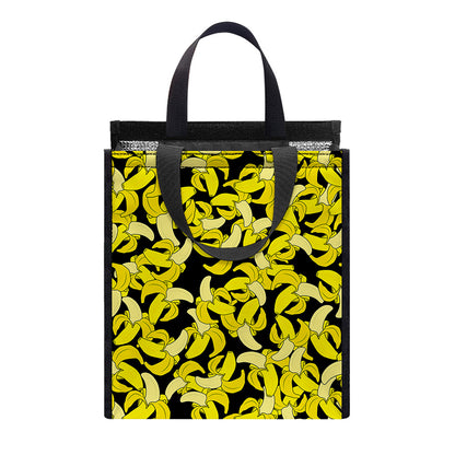 Peeled Banana Pattern Print Insulated Lunch Tote