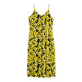 Peeled Banana Pattern Print Jersey Midi Cami Dress