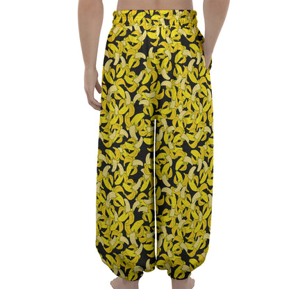 Peeled Banana Pattern Print Lantern Pants