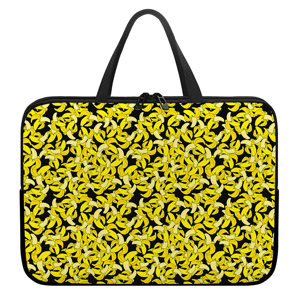 Peeled Banana Pattern Print Laptop Sleeve With Handle