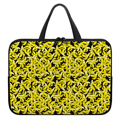 Peeled Banana Pattern Print Laptop Sleeve With Handle