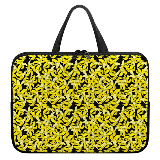 Peeled Banana Pattern Print Laptop Sleeve With Handle