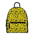 Peeled Banana Pattern Print Leather Backpack