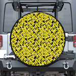 Peeled Banana Pattern Print Leather Spare Tire Cover