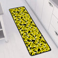 Peeled Banana Pattern Print Long Kitchen Mat