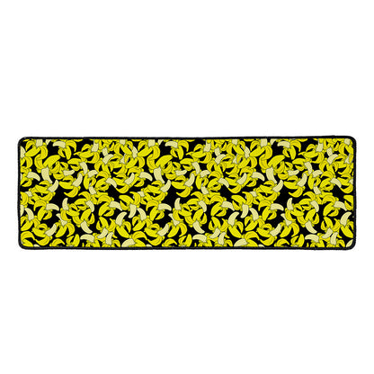 Peeled Banana Pattern Print Long Kitchen Mat