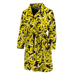 Peeled Banana Pattern Print Men's Bathrobe