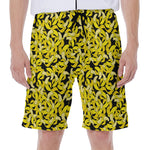 Peeled Banana Pattern Print Men's Beach Shorts