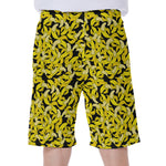 Peeled Banana Pattern Print Men's Beach Shorts