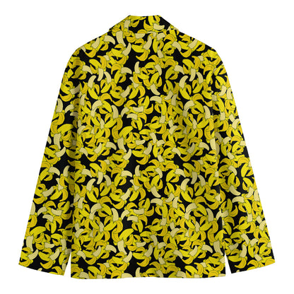Peeled Banana Pattern Print Men's Blazer