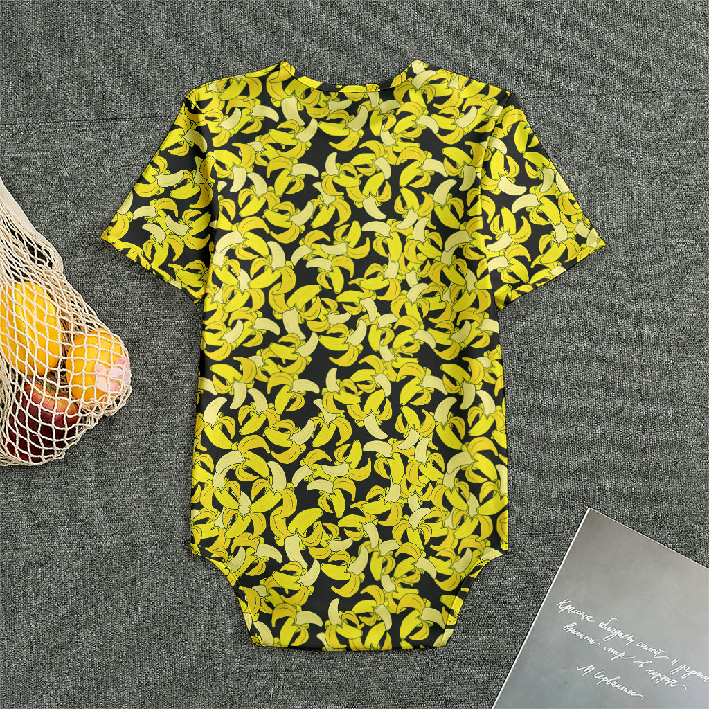 Peeled Banana Pattern Print Men's Bodysuit