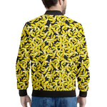 Peeled Banana Pattern Print Men's Bomber Jacket