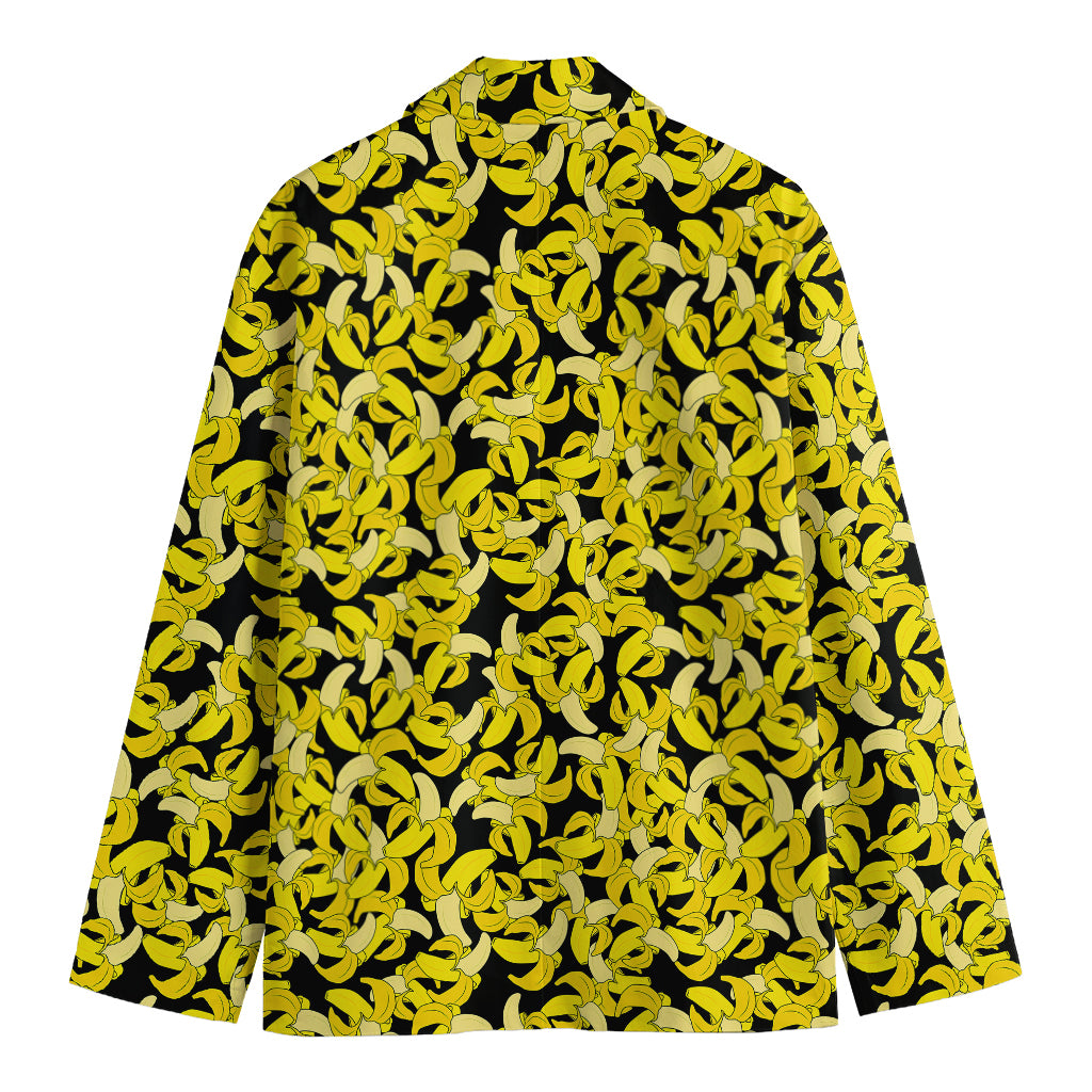 Peeled Banana Pattern Print Men's Cotton Blazer