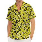 Peeled Banana Pattern Print Men's Deep V-Neck Shirt