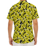 Peeled Banana Pattern Print Men's Deep V-Neck Shirt