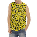 Peeled Banana Pattern Print Men's Fitness Tank Top